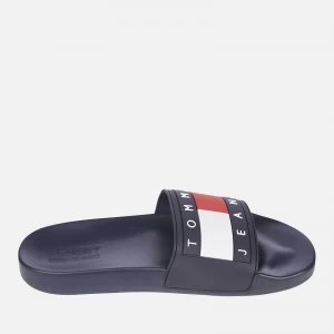 Tommy Jeans Mens Flag Pool Slide Sandals - Twilight Navy - UK 10