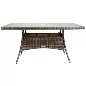 Charles Bentley Napoli Rectangular Rattan Dining Table