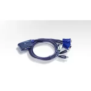 Aten 2-Port USB KVM switch Blue