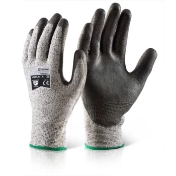 Pu Coated Cut 5 Glove Black - Size XL