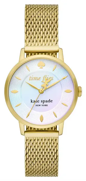 Kate Spade KSW1789 Metro (34mm) Rainbow Pastel Dial / Gold- Watch