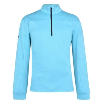 Callaway Waffle Quarter Zip Pullover - Blue