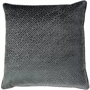 Paoletti Florence Cushion Cover (One Size) (Dark Graphite) - Dark Graphite