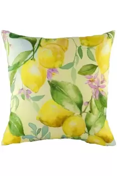 Fruit Lemons Hand Painted Watercolour Printed Cushion