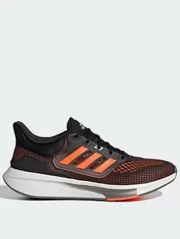 adidas EQ21 Run - Black/Orange, Size 7, Men