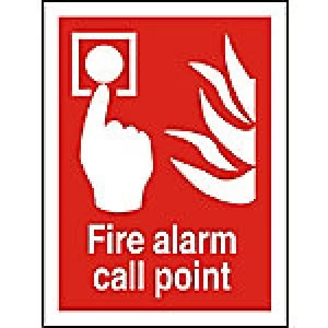 Fire Alarm Call Point Sign Fire Alarm Call Point PVC 15 x 20 cm