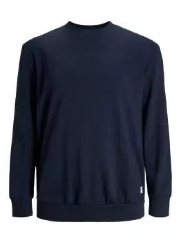 JACK & JONES Plain Plus Size Sweatshirt Men Blue