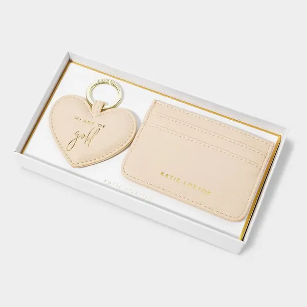 Katie Loxton Eggshell Card Holder & Keyring Set KLB3063