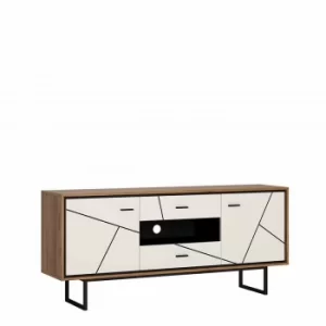 Brolo 2 Door 2 Drawer TV Unit, White