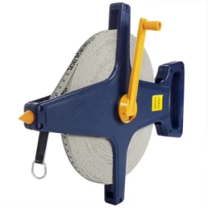 Tape Measure 50m 100m Roll Capsule Quality Extended Fibre Glass Surveyor Builder 100m (de)