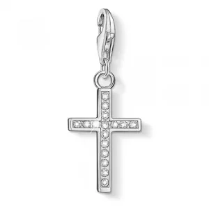 THOMAS SABO Silver Cubic Zirconia Cross Charm 0049-051-14