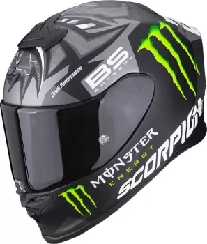 Scorpion EXO-R1 Air Fabio Monster Replica Helmet, black-silver Size M black-silver, Size M