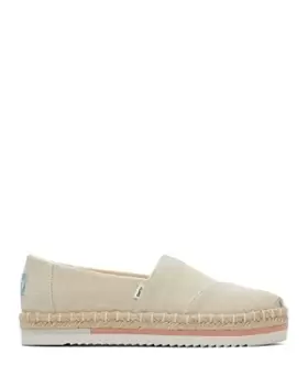 Toms Womens Classic Alpargata Rope Twill Espadrille Flats