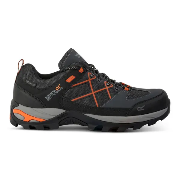 Regatta Mens Samaris III Low Walking Shoes UK Size 11 (EU 46) Granite/Blaze Orange RMF835-DLW-11