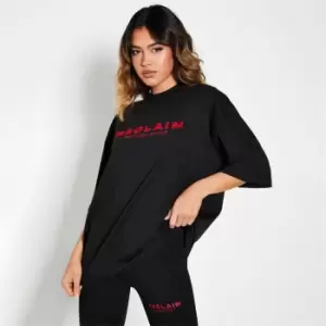 I Saw It First Reclaim Staples Oversized T Shirt - Black