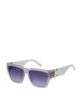 Marc Jacobs Large Logo Sunglasses - Viol Grey