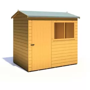 Shire Lewis 7ft x 5ft Reverse Apex Style Handmade Garden Shed Style D