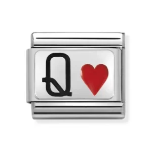 Nomination CLASSIC Silvershine Queen of Hearts Charm 330208/30