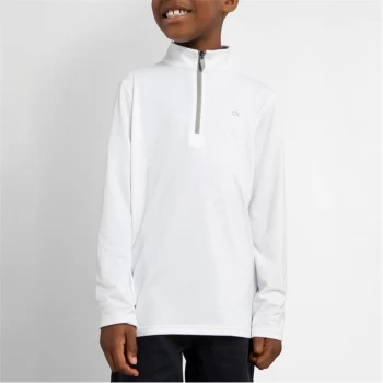 Calvin Klein Golf Zip Top - White