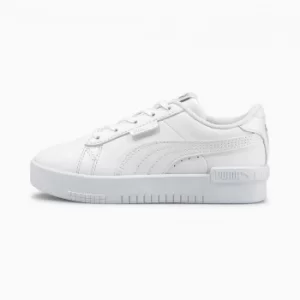 PUMA Jada Kids Trainers, White/Silver Size 1 Shoes