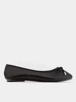 Yours Wide Fit Blais&eacute; Classic Ballerina - Black, Size Eee, Women