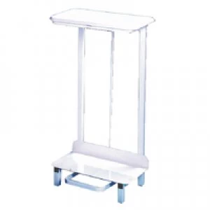 Slingsby Pedal Operated Sack Holder Freestanding 92 Litre White 330310