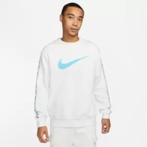 Nike Sportswear Repeat Mens Fleece Sweatshirt - White