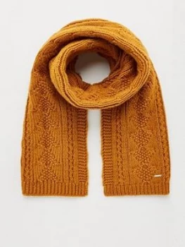 Superdry Lannah Cable Scarf - Ochre Women