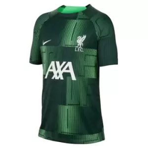 Nike Liverpool FC Away Pre Match 2023 2024 Jersey Junior - Green