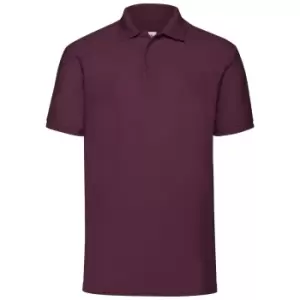 Fruit Of The Loom Childrens/Kids Unisex 65/35 Pique Polo Shirt (Pack of 2) (5-6) (Burgundy)