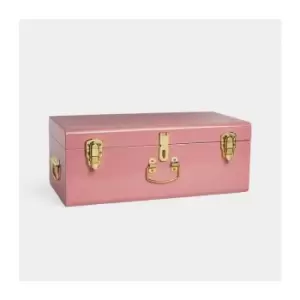 Pink Metal Storage Trunk