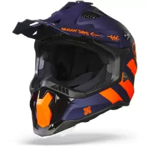 LS2 MX700 Subverter Cargo Matt Blue Fluo Orange Offroad Helmet M