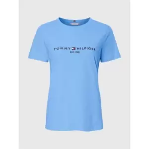 Tommy Hilfiger Crv Regular Hilfiger C-Nk Tee Ss - Blue