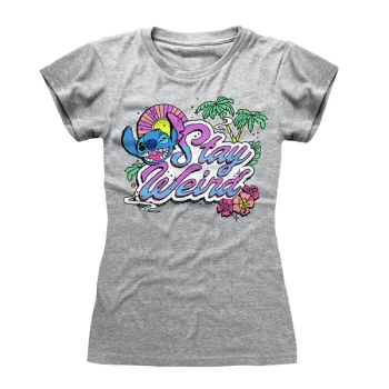 Lilo & Stitch - Stay Weird Womens XX-Large T-Shirt - Grey