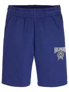 Tommy Hilfiger Boys Hilfiger Varsity Sweat Shorts - Blue Size 14 Years