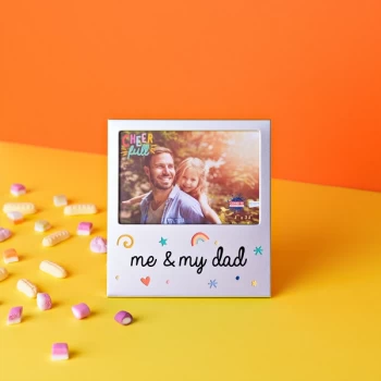 5" x 3.5" Cheerful Aluminium Photo Frame - Me & My Dad