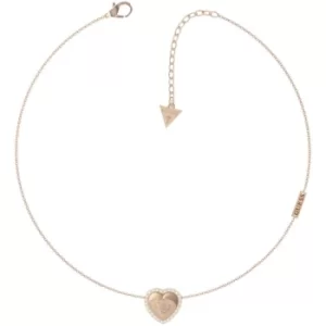 Ladies Guess that's Amore Central Heart Necklace