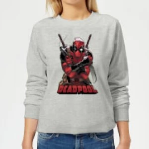 Marvel Deadpool Ready For Action Womens Sweatshirt - Grey - M