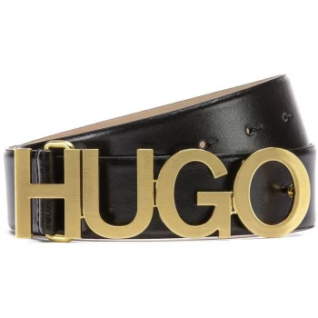 Hugo Boss Logo Belt Black/Gold