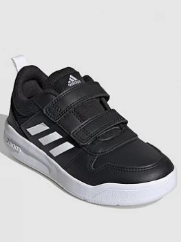 adidas Kids Unisex Tensaur Trainer - Black/White, Size 5