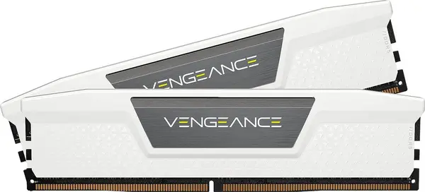 Corsair VENGEANCE 32GB (2x16GB) DDR5 DRAM 5600MHz C40 Memory Kit - White - CMK32GX5M2B5600C40W