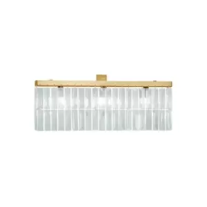 Prisma Designer Crystal Wall Light Polished Gold, 3x G9