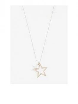 Mint Velvet Star Mix Pendant Necklace - Multi