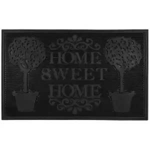 JVL Rubber Mat - 45x75cm approx, Home Sweet Home