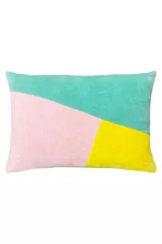 Morella Abstract Geometric Velvet Cushion