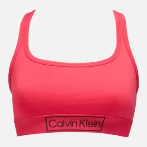 Calvin Klein Womens Unlined Bralette - Pink Splendor - XS