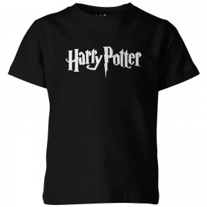 Harry Potter Logo Kid's Black T-Shirt - 11-12 Years - Black