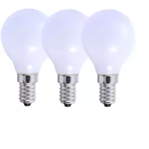 Harper Living 5 Watts E14 LED Bulb Opal Golf Ball Warm White Dimmable, Pack of 3