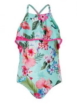 Monsoon S.E.W Fergie Flower Swimsuit - Turquoise