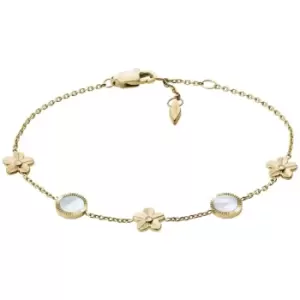 Val Vintage Vacation White Mother-of-Pearl Station Bracelet